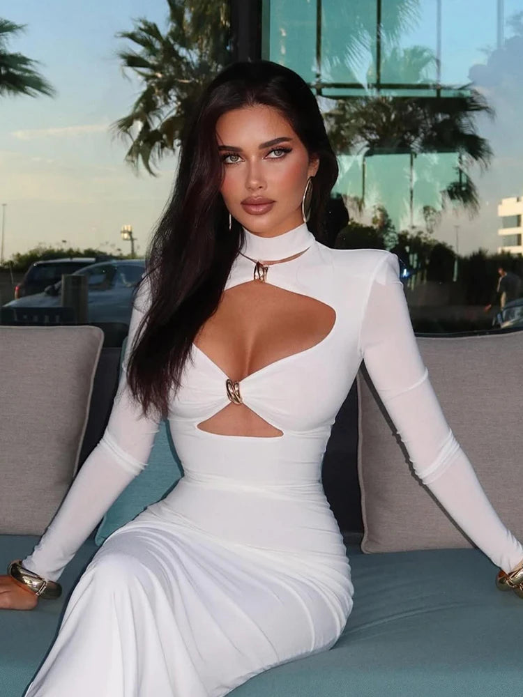 Vestido de Gala Elástico Suave Ajustado Glamoroso Parisino