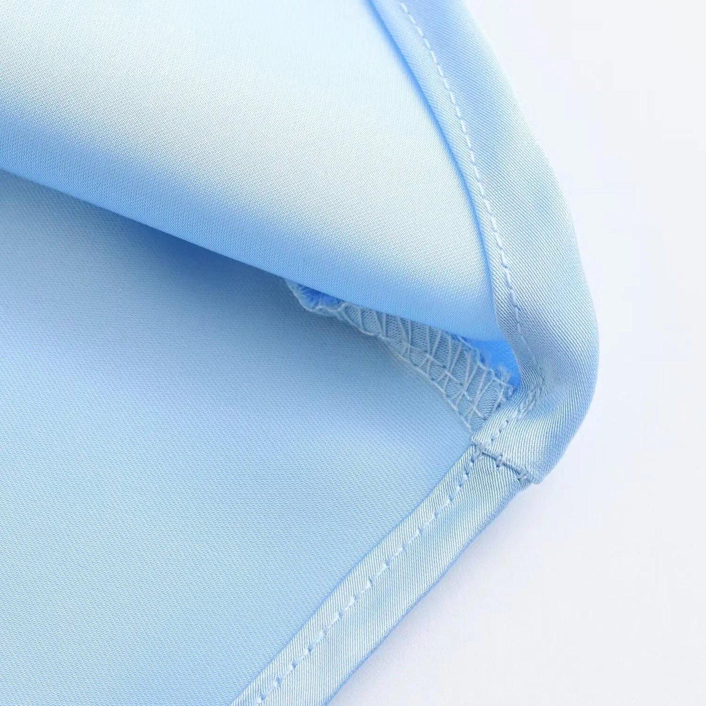 Satin Midi Skirt - High Waist