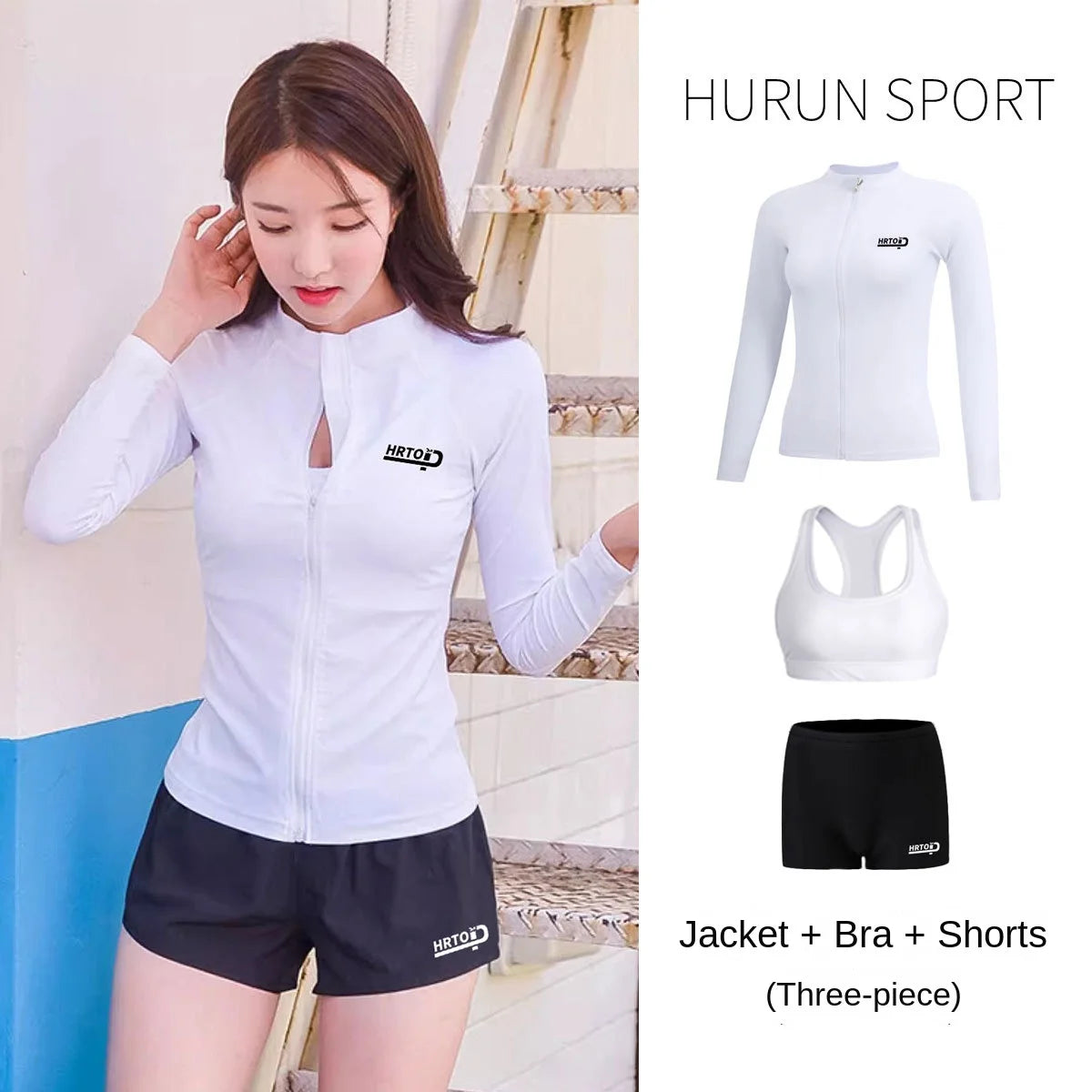 Woman Swimsuit Tankini Beachwear Women's Beach Cover-Up On The Sea Swimwear Suit Sexy 4 Pieces Long Sleeve Pants UV Protection