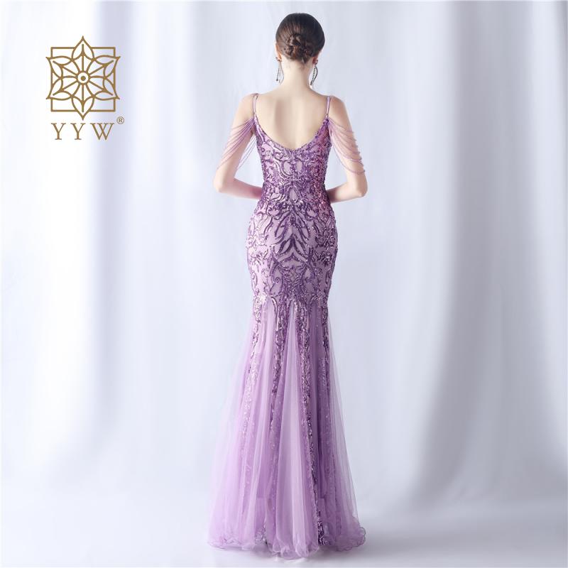 Prom Dress - Sequin Long Cocktail Luxury