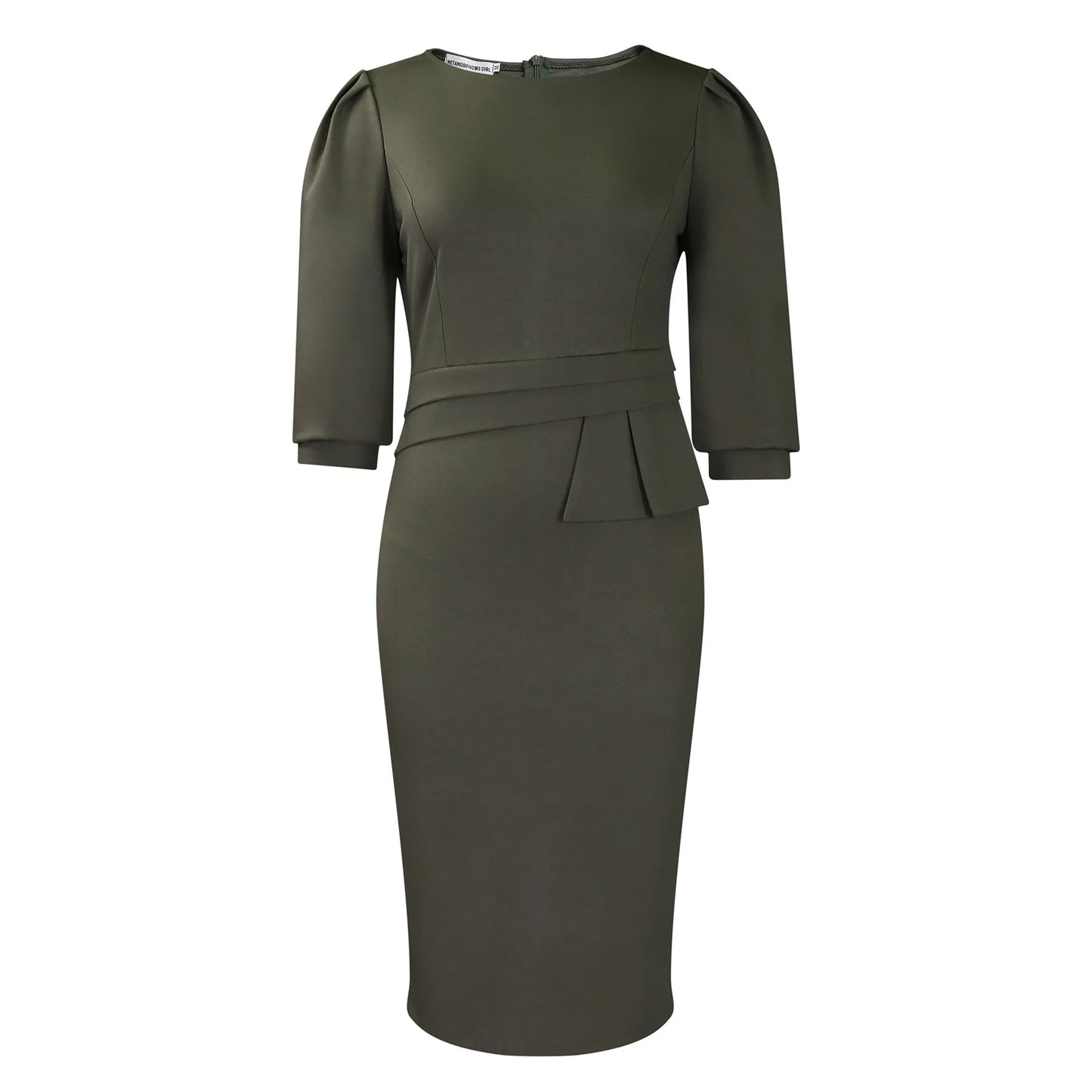 Office Dress - Sheath Half Sleeve Business