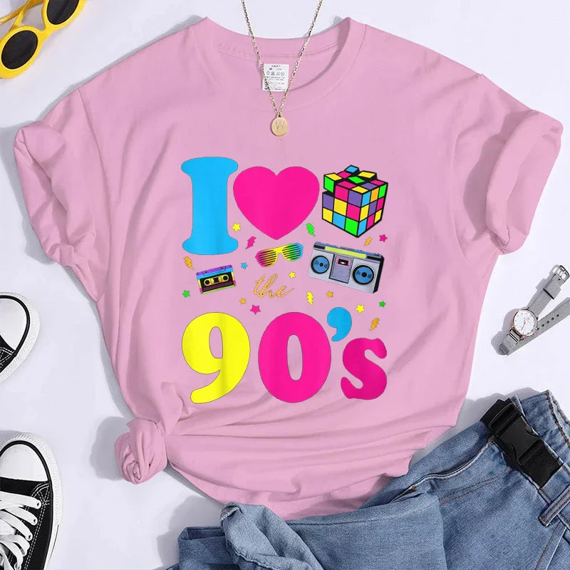 90's T-Shirt - Casual Loose Fit