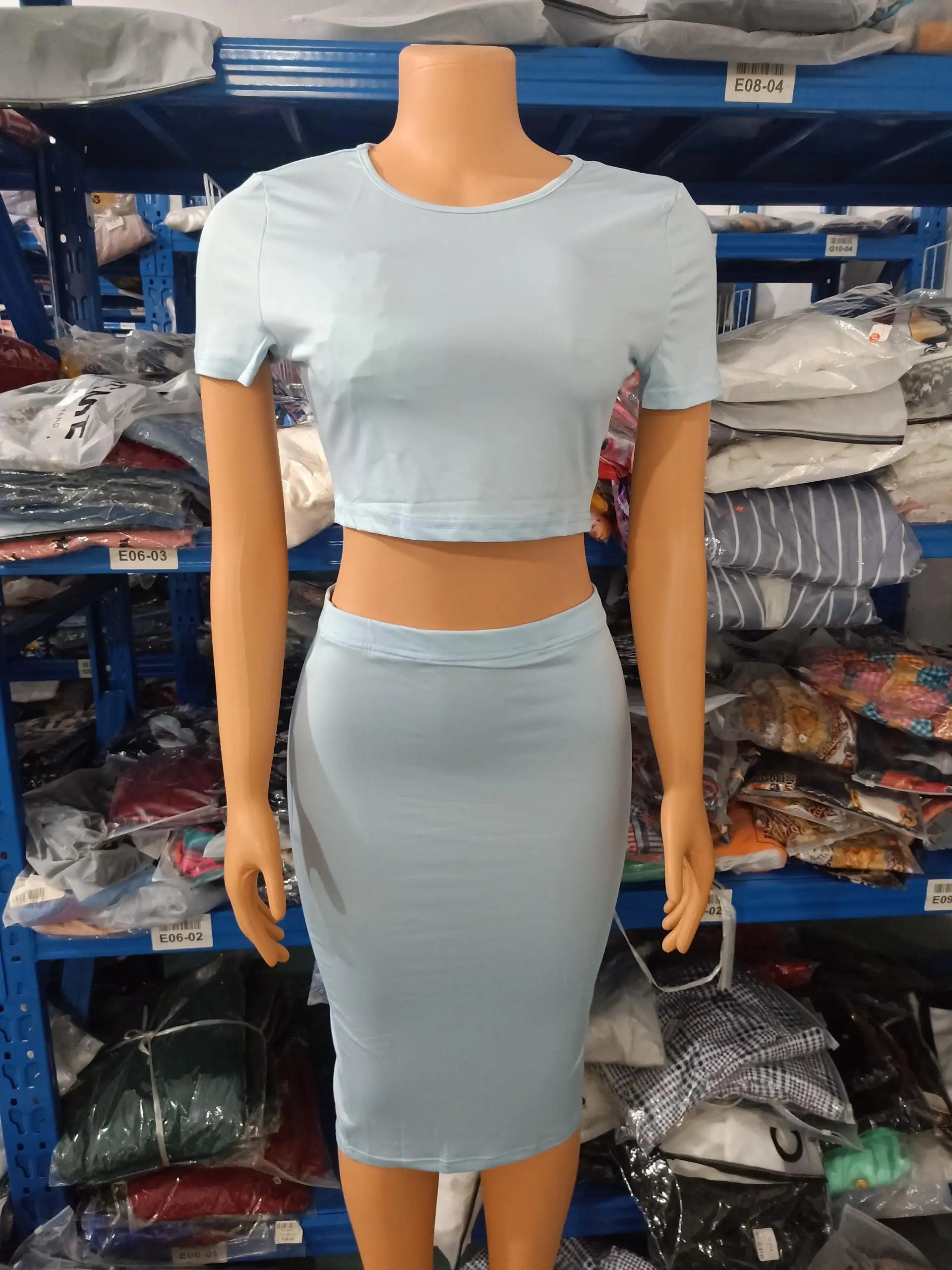 Conjunto Mujer Dos Piezas Midi Elegante Estilo Fiesta