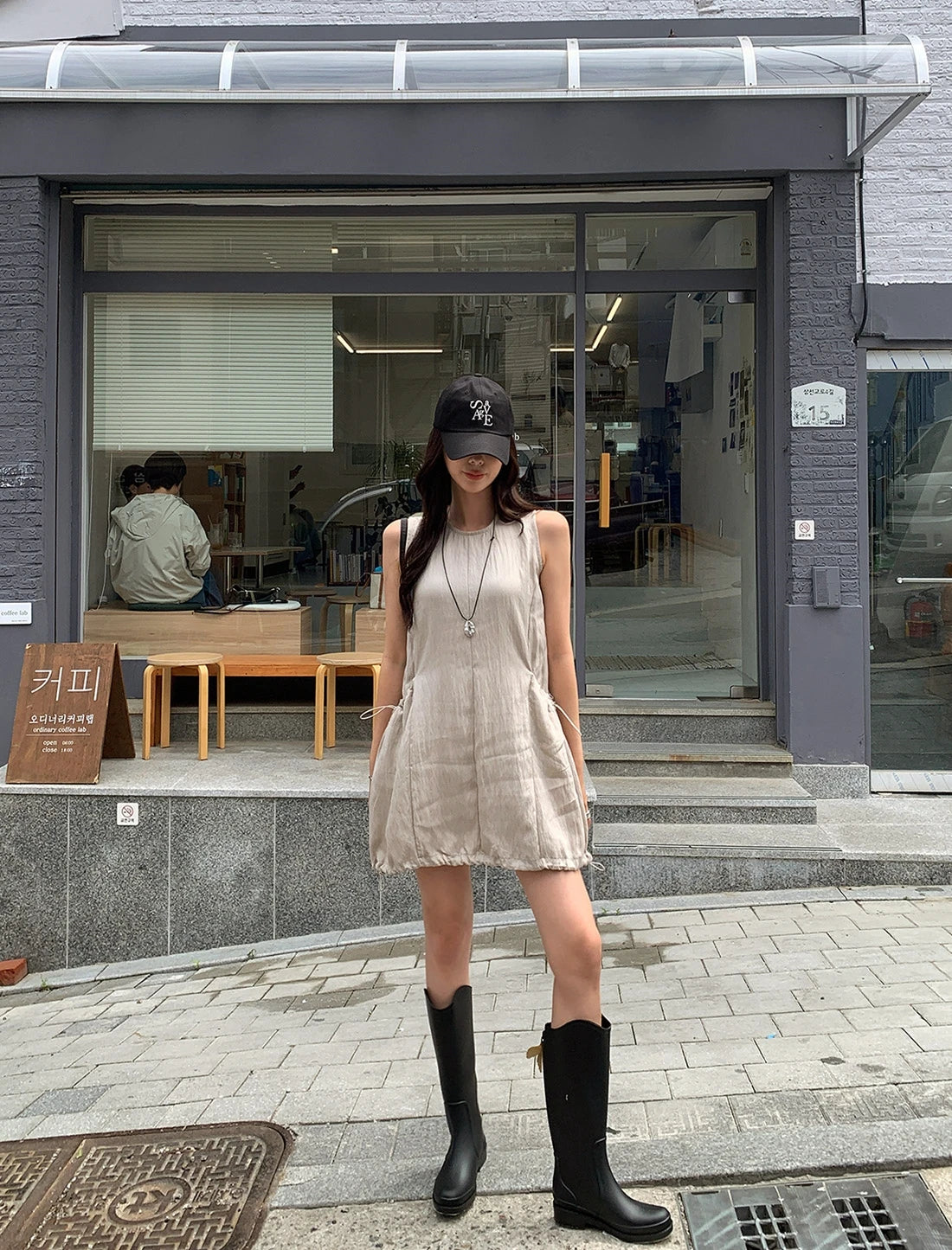 Denim Jumpsuit Set - Kids Two Piece Light Blue