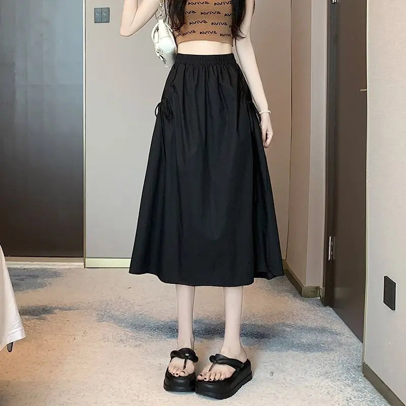 Drawstring Cargo Skirt - Stylish Elegant