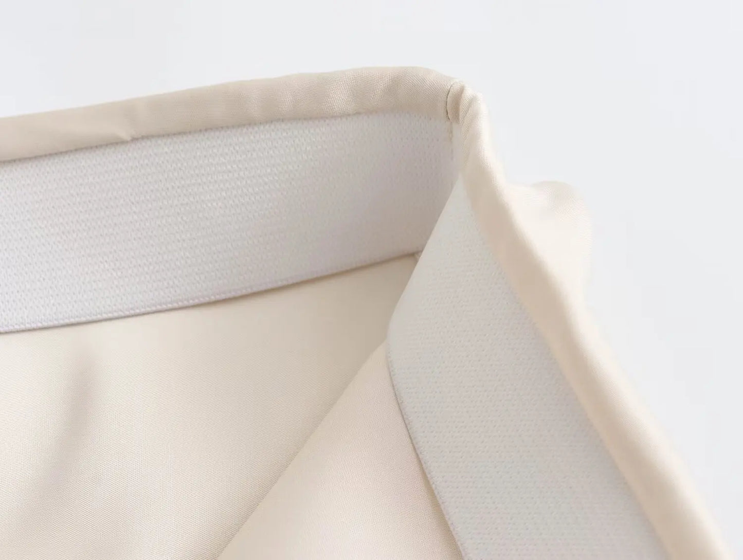 Satin Long Skirt - High Waist Draped Midi