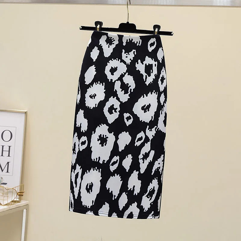 A-Line Midi Skirt - Belted Korean Workwear