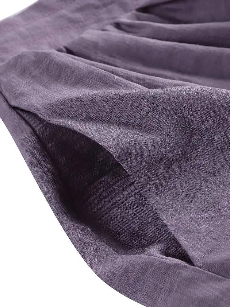 ZANZEA Elegant Faldas Flowy A-line Pleated Skirt 2024 Casual Women Elastic Waist Skirts Party Loose High Waist Solid Maxi Skirt