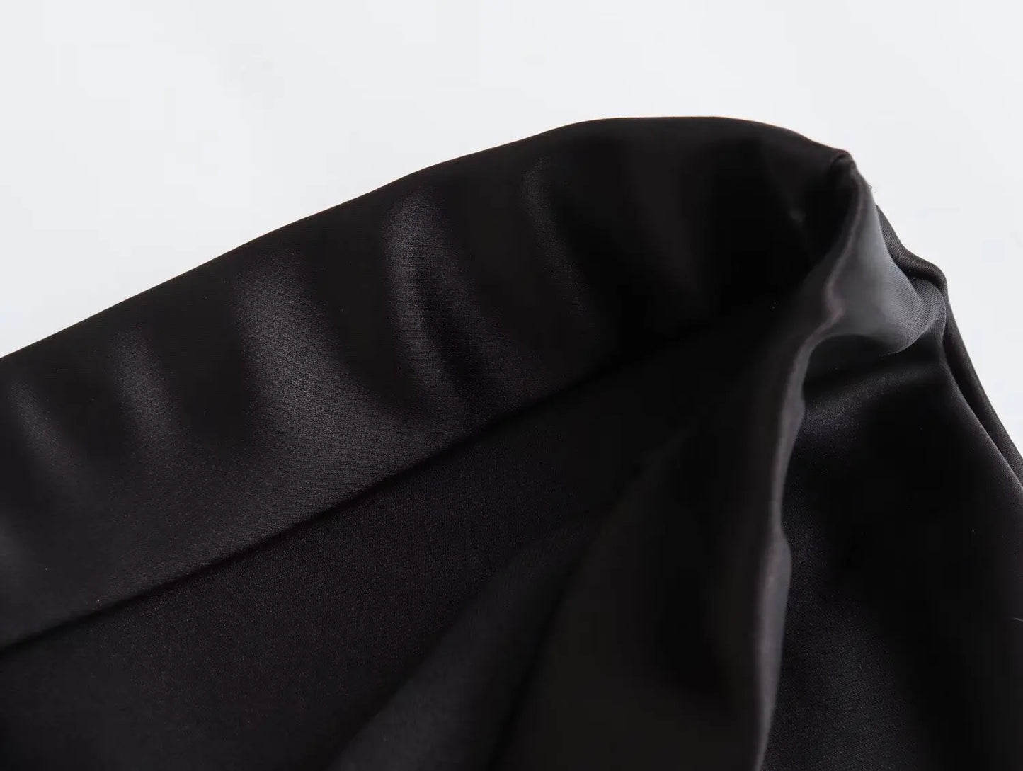 Satin Midi Skirt - High Waist