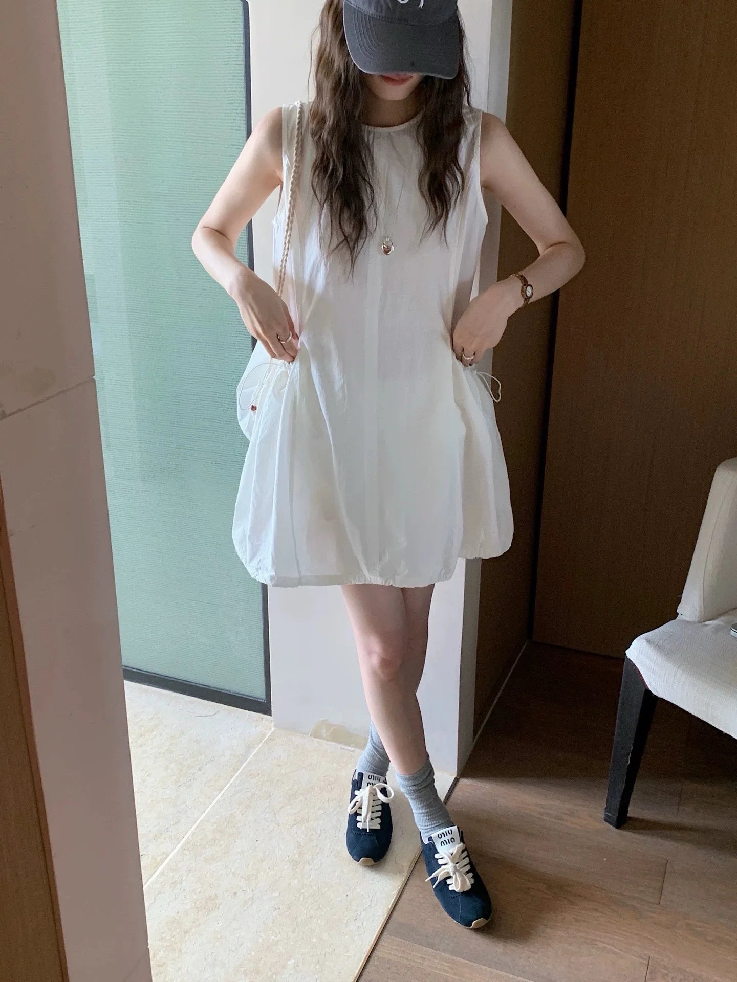 Denim Jumpsuit Set - Kids Two Piece Light Blue