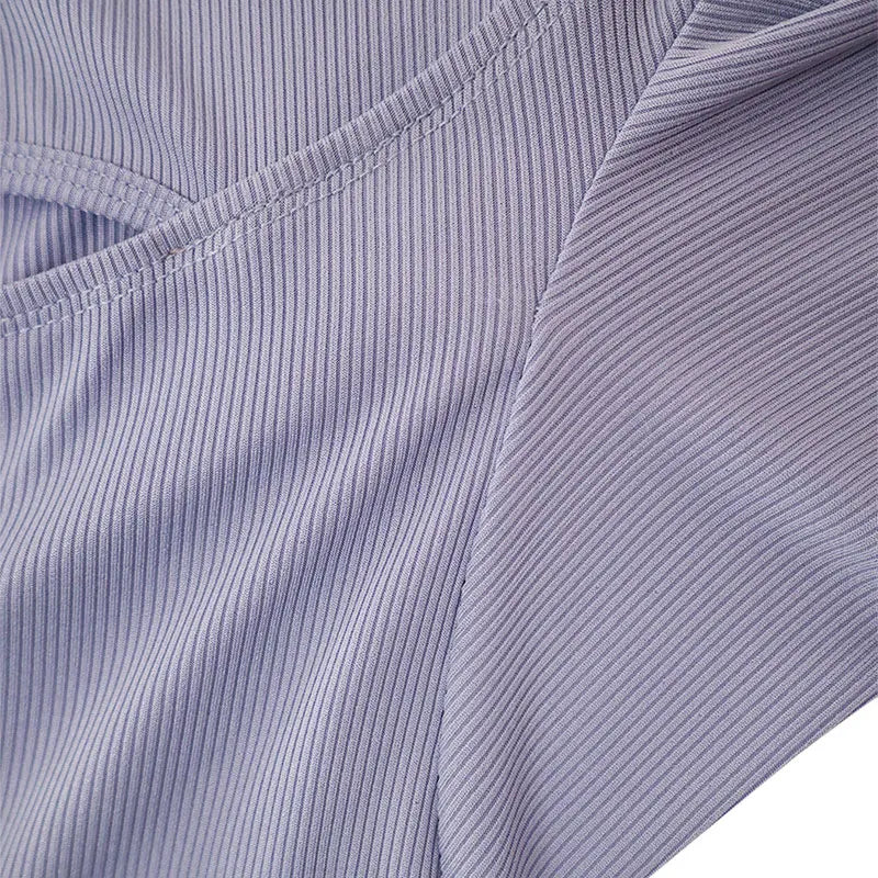 Turtleneck T-Shirt - Hollow Out Long Sleeve