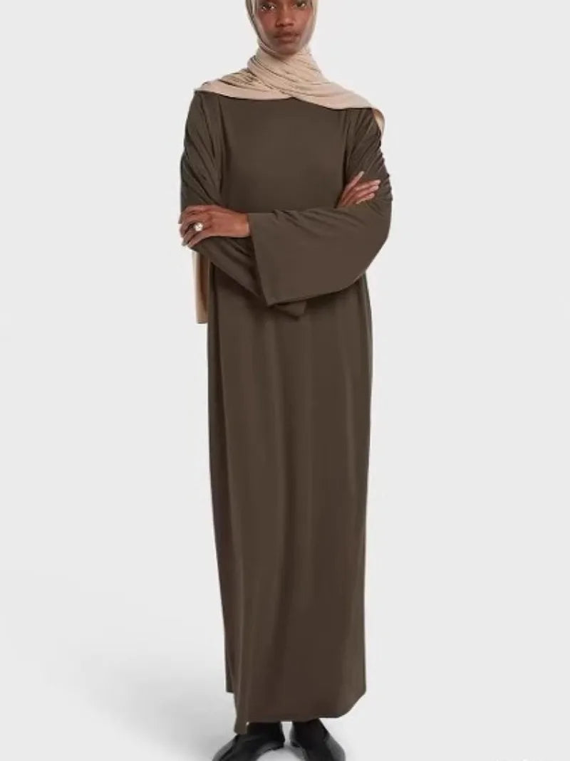 Vestido Largo Abaya Mujer Estilo Árabe Kaftan Holgado