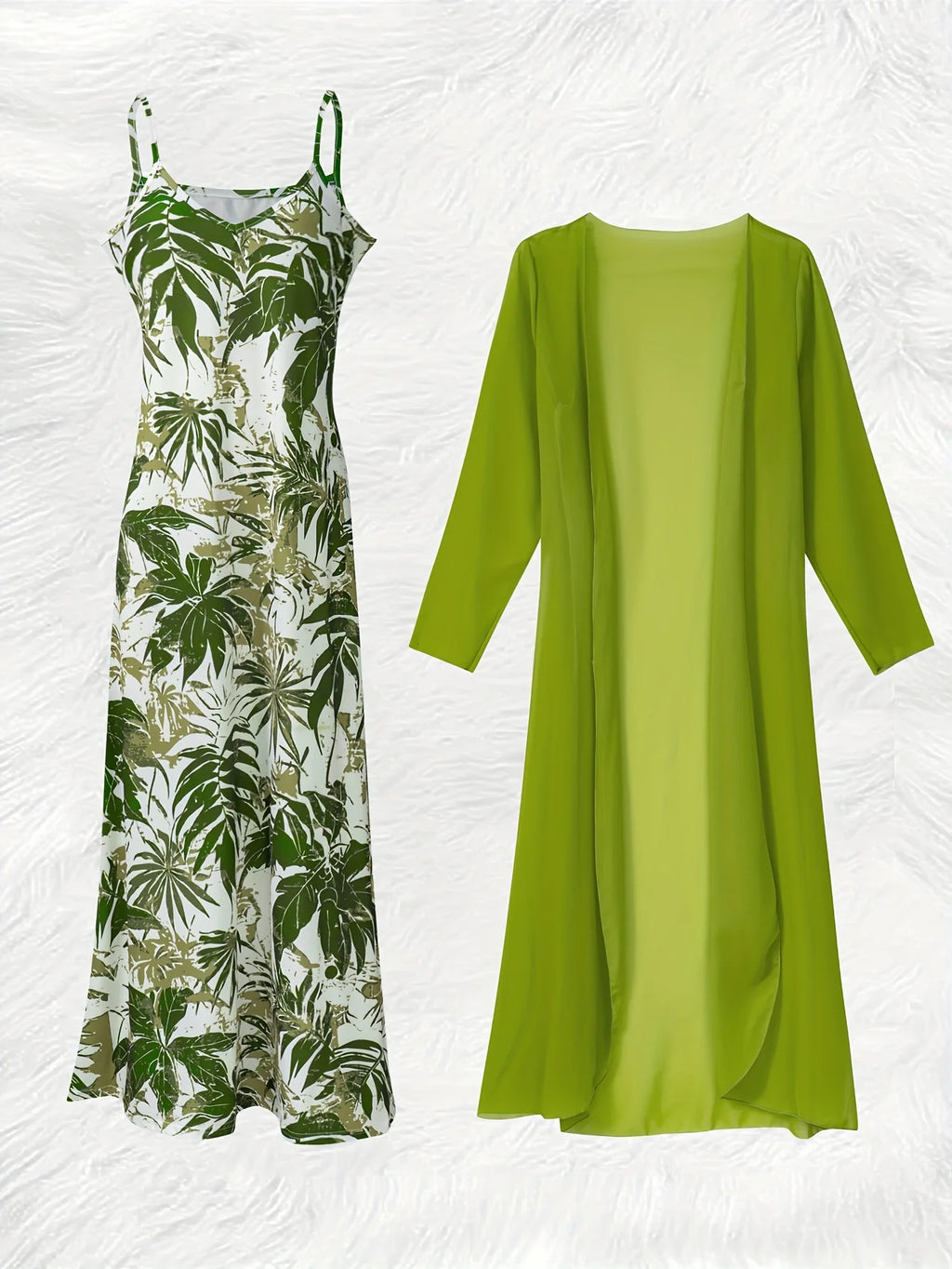 Conjunto Mujer Elegante Dos Piezas Manga Larga Verano