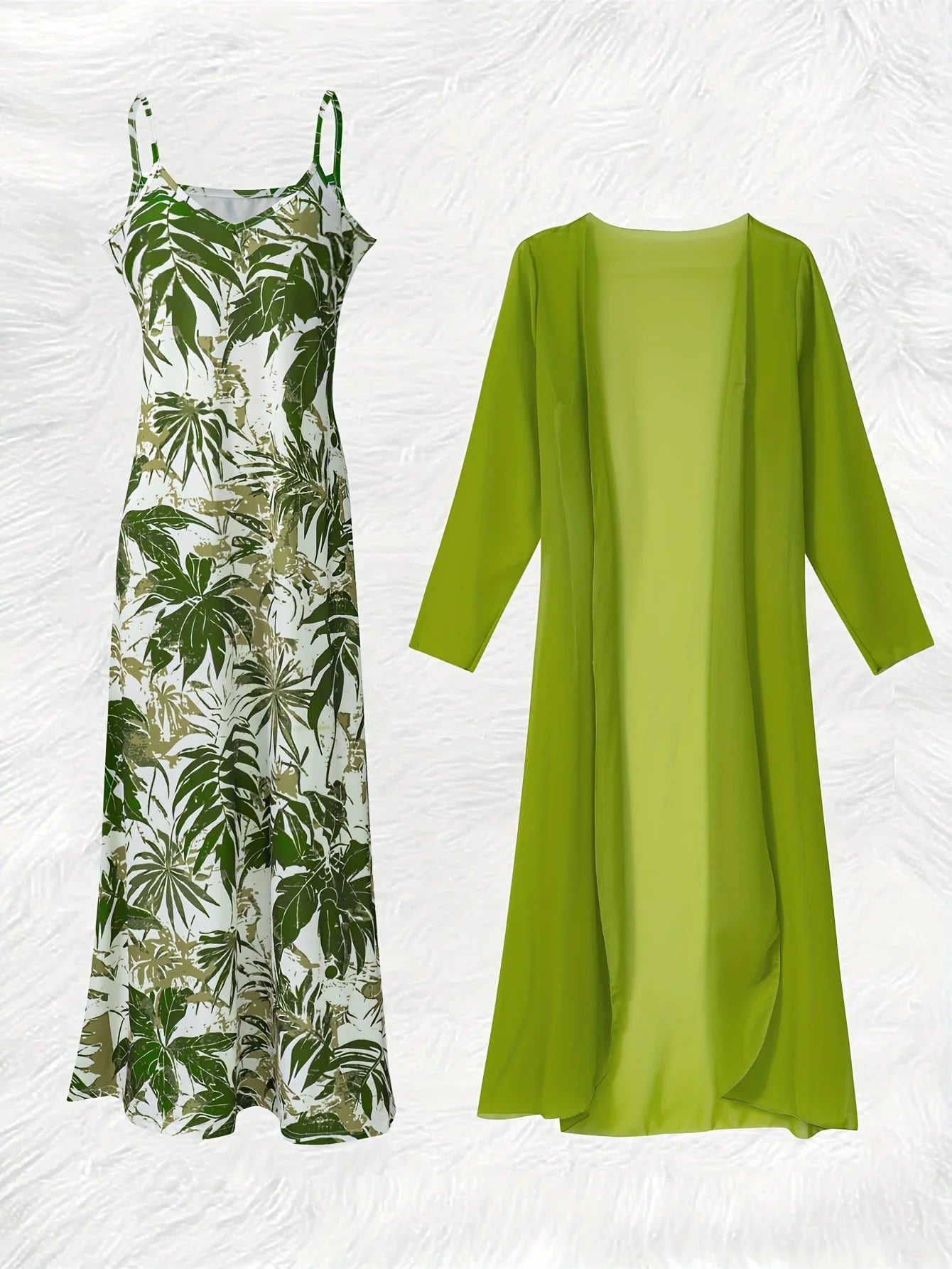 Conjunto Mujer Elegante Dos Piezas Manga Larga Verano