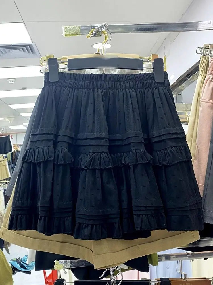 A-Line Mini Skirt - Preppy Street Style A