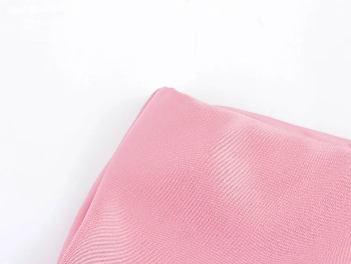 Satin Midi Skirt - High Waist