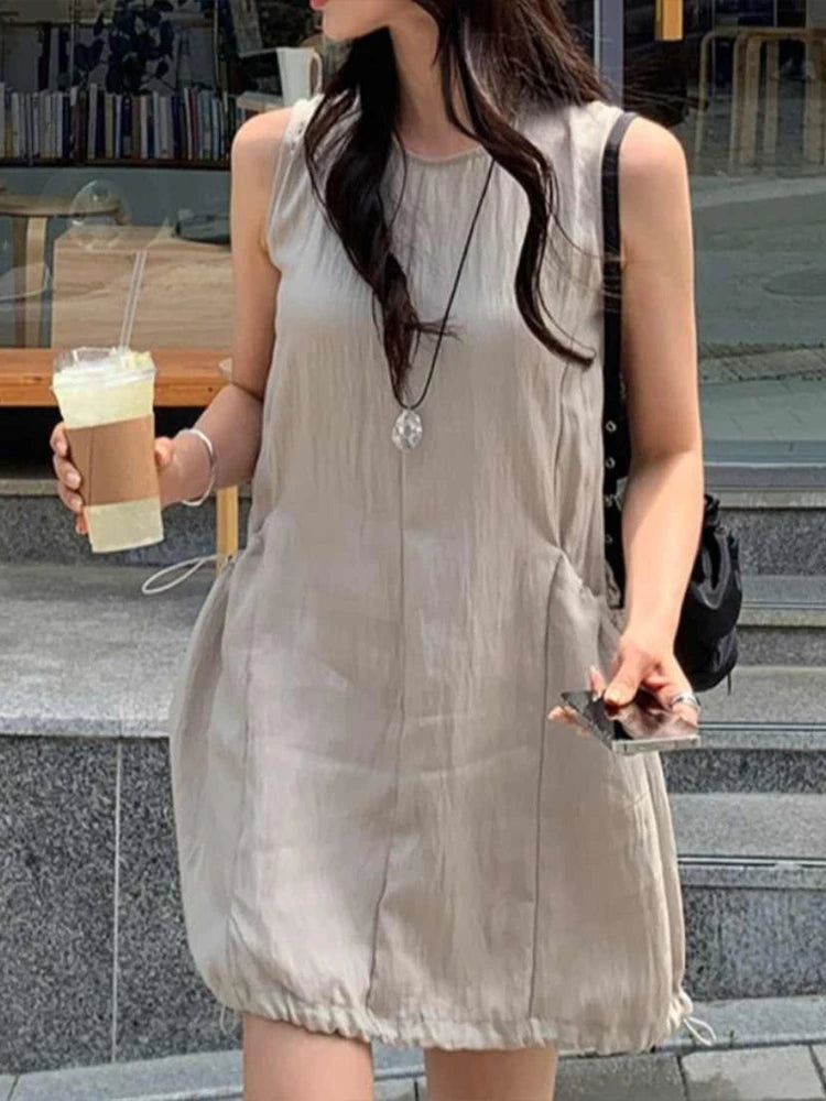 Denim Jumpsuit Set - Kids Two Piece Light Blue