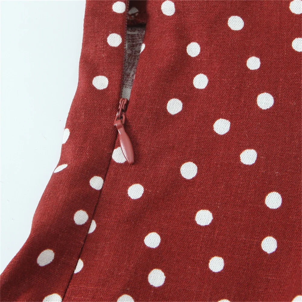 Polka Dot Dress - Slim Fit Temperament