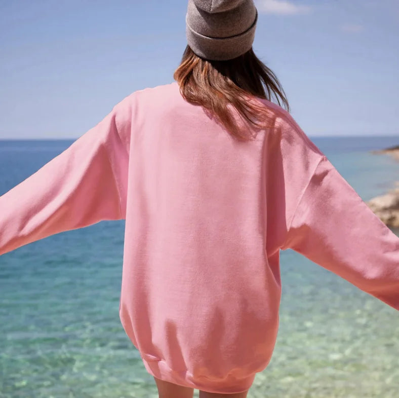 Polerón Casual con Capucha Mujer Estampado Erizo Manga Larga