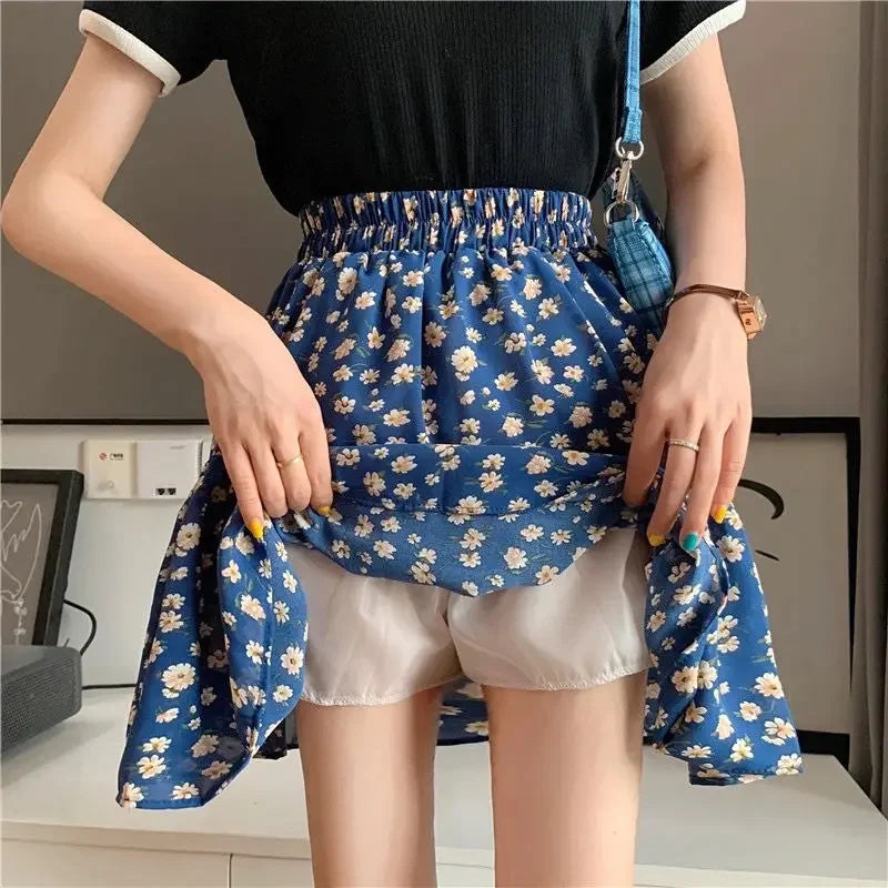 PU Leather Mini Skirt - High Waist Hip Wrap