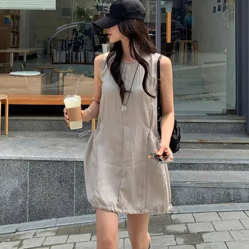 Denim Jumpsuit Set - Kids Two Piece Light Blue