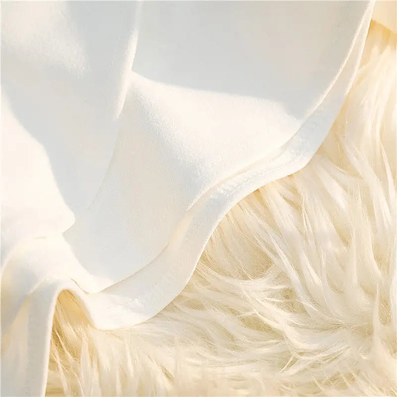 Ruffles Mini Skirt - High Waist A-Line Zipper Style C