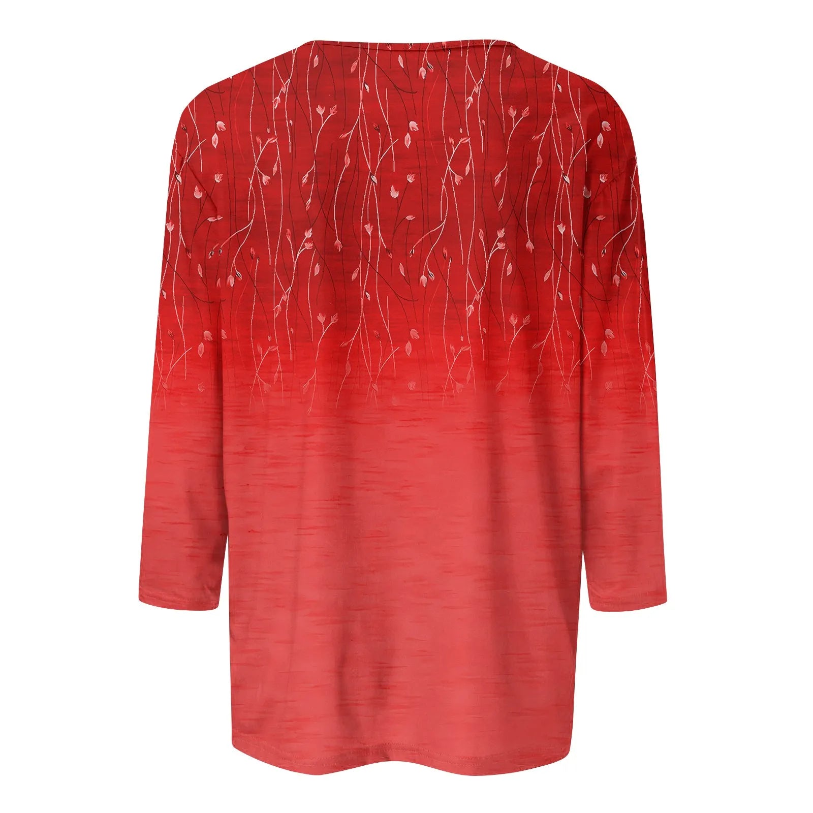 Blusa Estampada Animal Manga Tres Cuartos Cuello Redondo