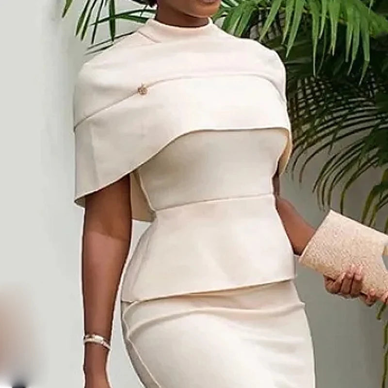 Women's Solid Color Knee Length Skirt 2024 Summer Skiny Wrap Skirt for Urban Female Office Ladies High Waist Skirts