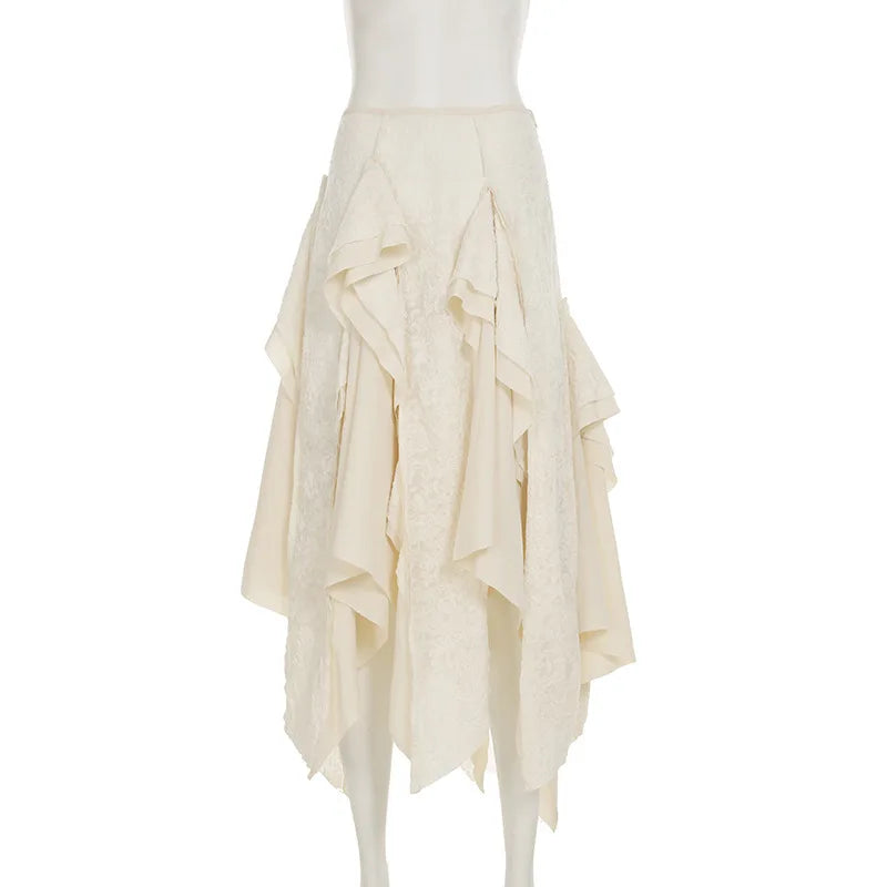 Falda Larga Irregular Mujer Diseño Urbano Verano