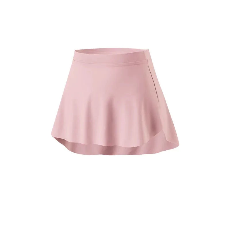 Ballet Skirt Women Adult Dance Skirt Dress Ballet Tutu Ballerina Dancewear Curved Hem Half-Length Skirt