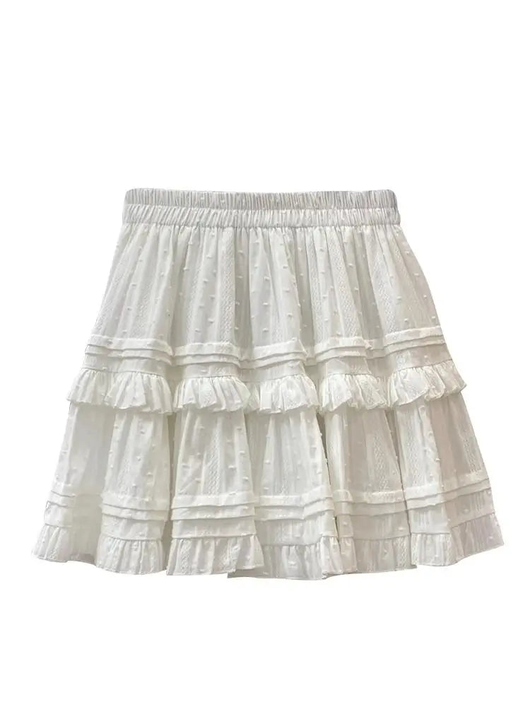 A-Line Mini Skirt - Preppy Street Style A