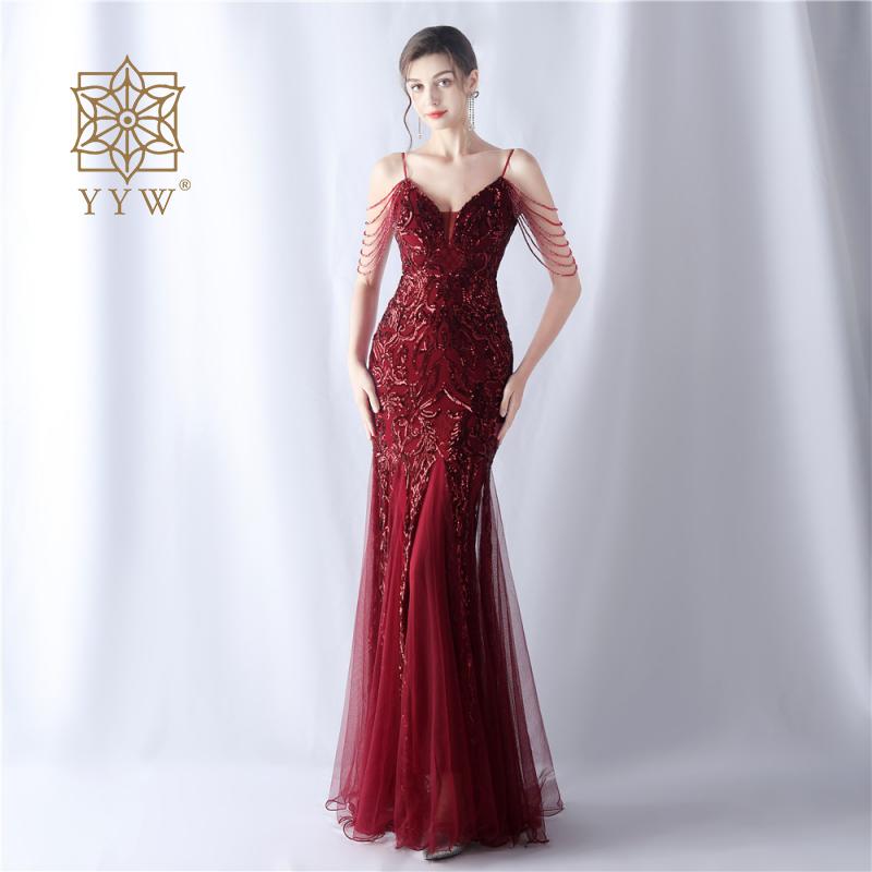 Prom Dress - Sequin Long Cocktail Luxury