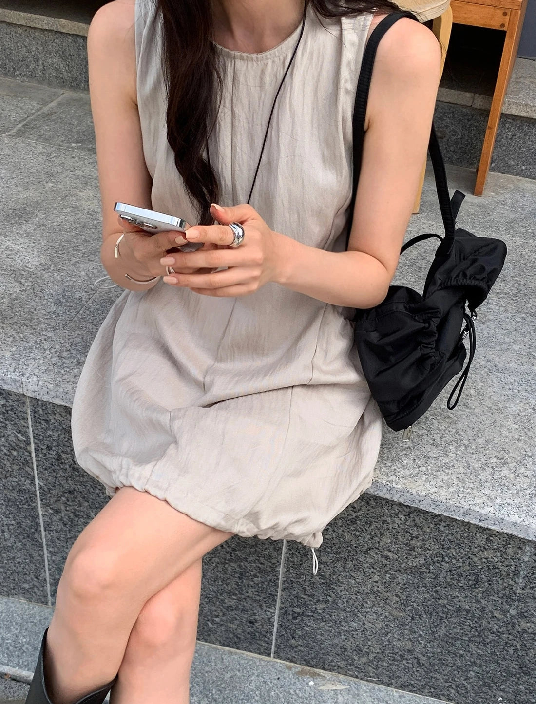 Denim Jumpsuit Set - Kids Two Piece Light Blue