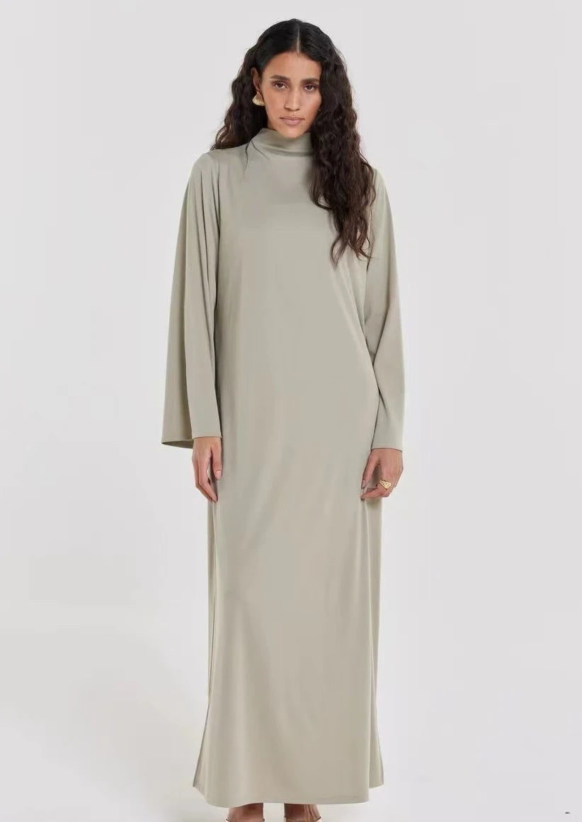 Vestido Largo Abaya Mujer Estilo Árabe Kaftan Holgado