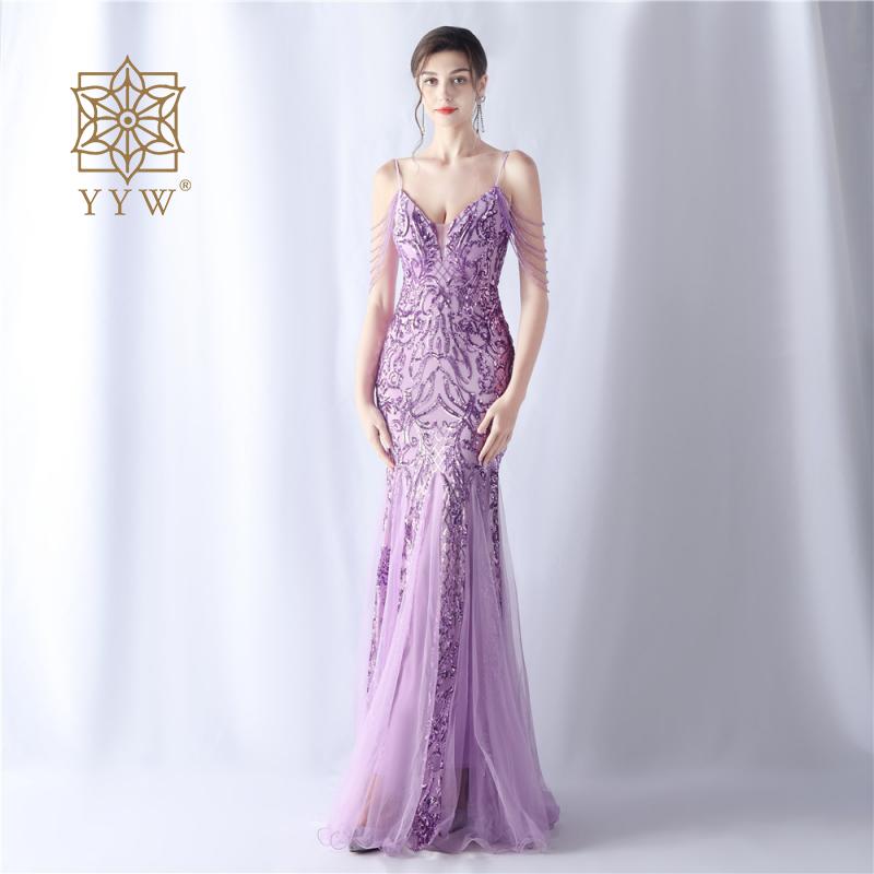 Prom Dress - Sequin Long Cocktail Luxury