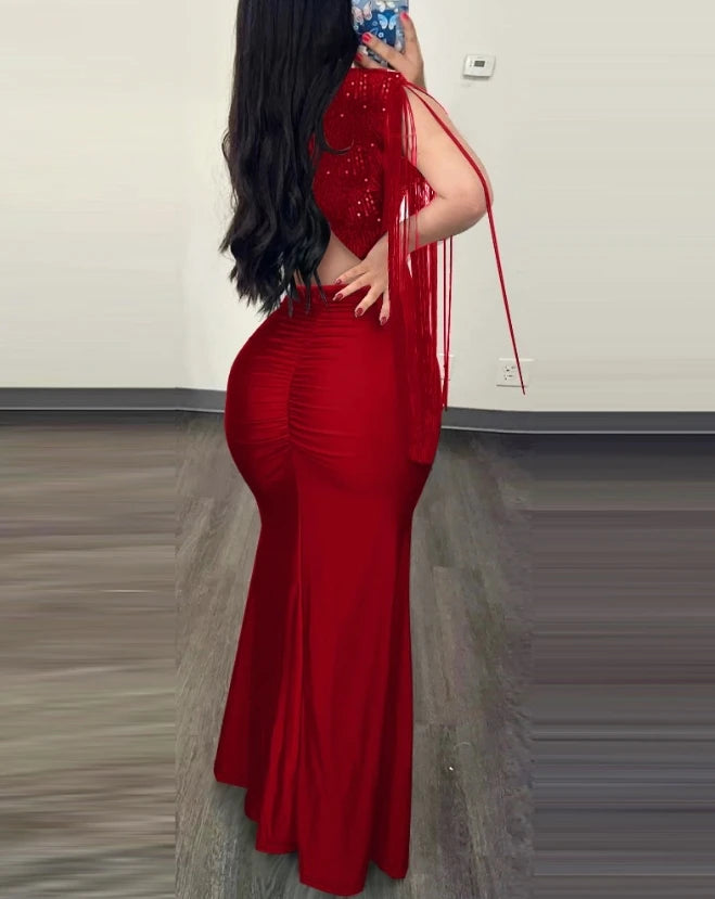 Vestido de Fiesta con Lentejuelas Elegante para Eventos