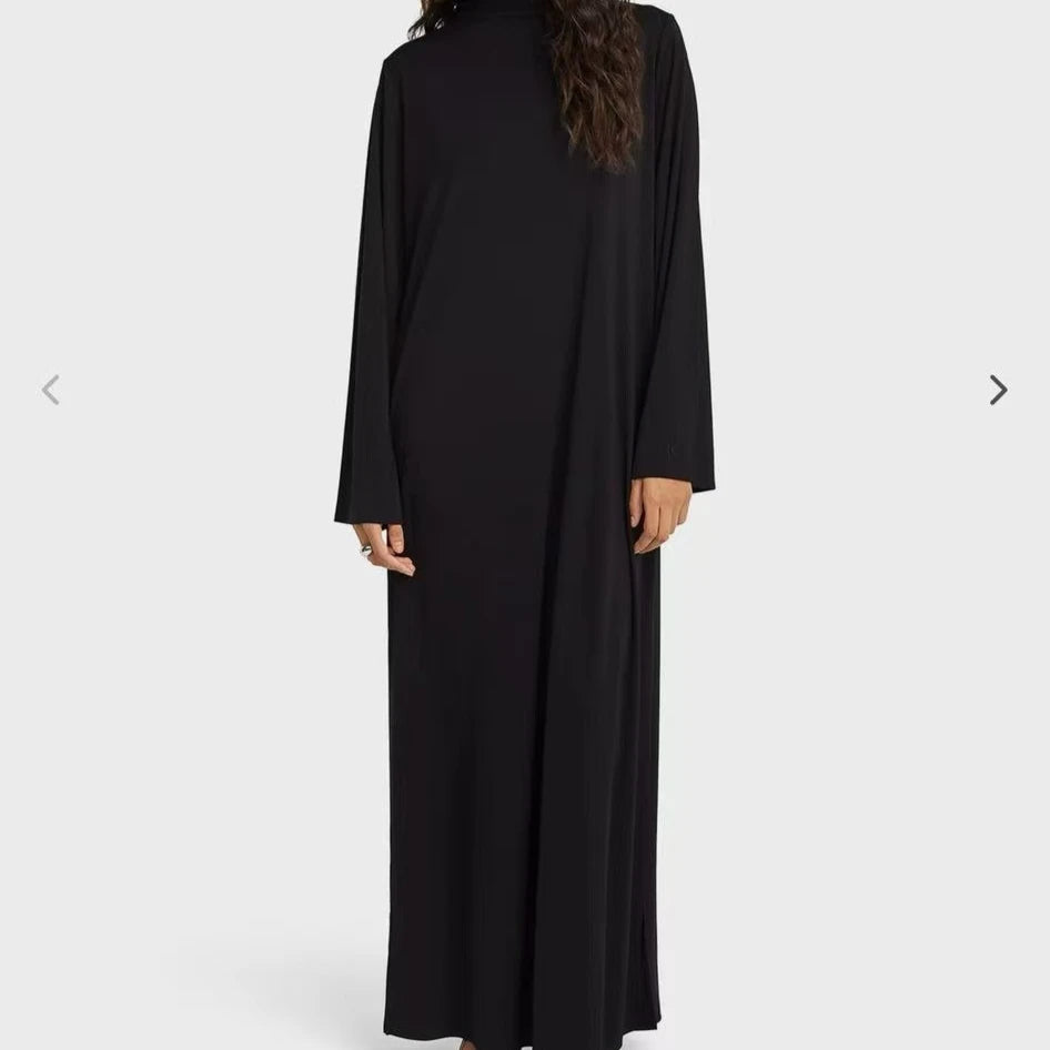 Vestido Largo Abaya Mujer Estilo Árabe Kaftan Holgado