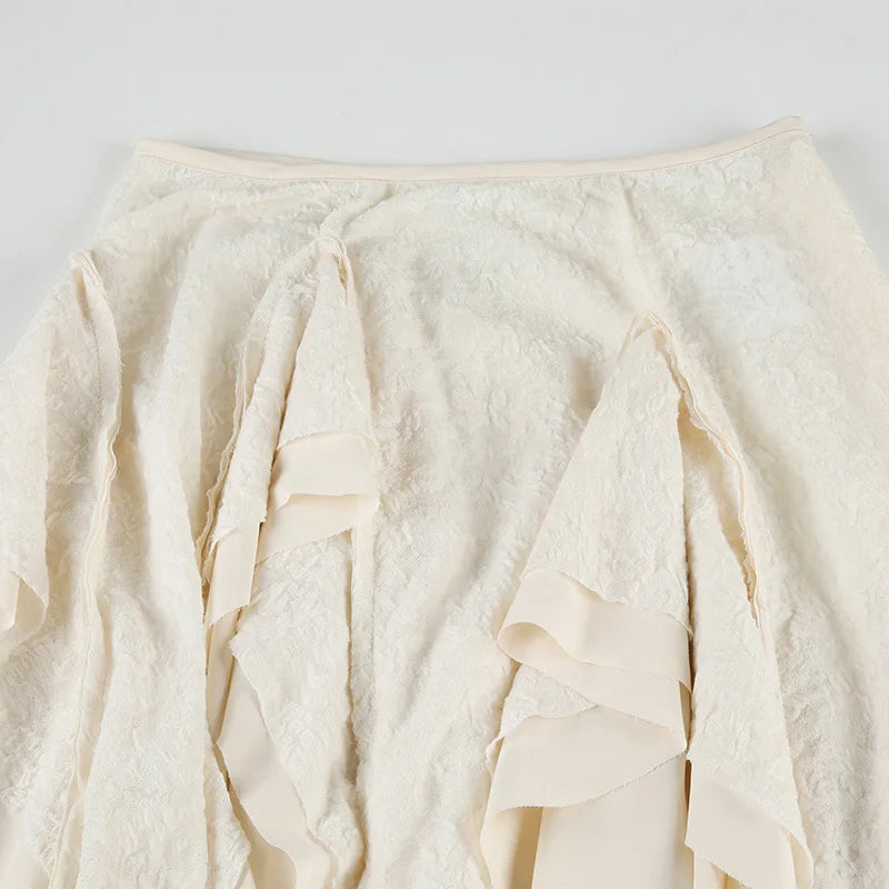 Falda Larga Irregular Mujer Diseño Urbano Verano