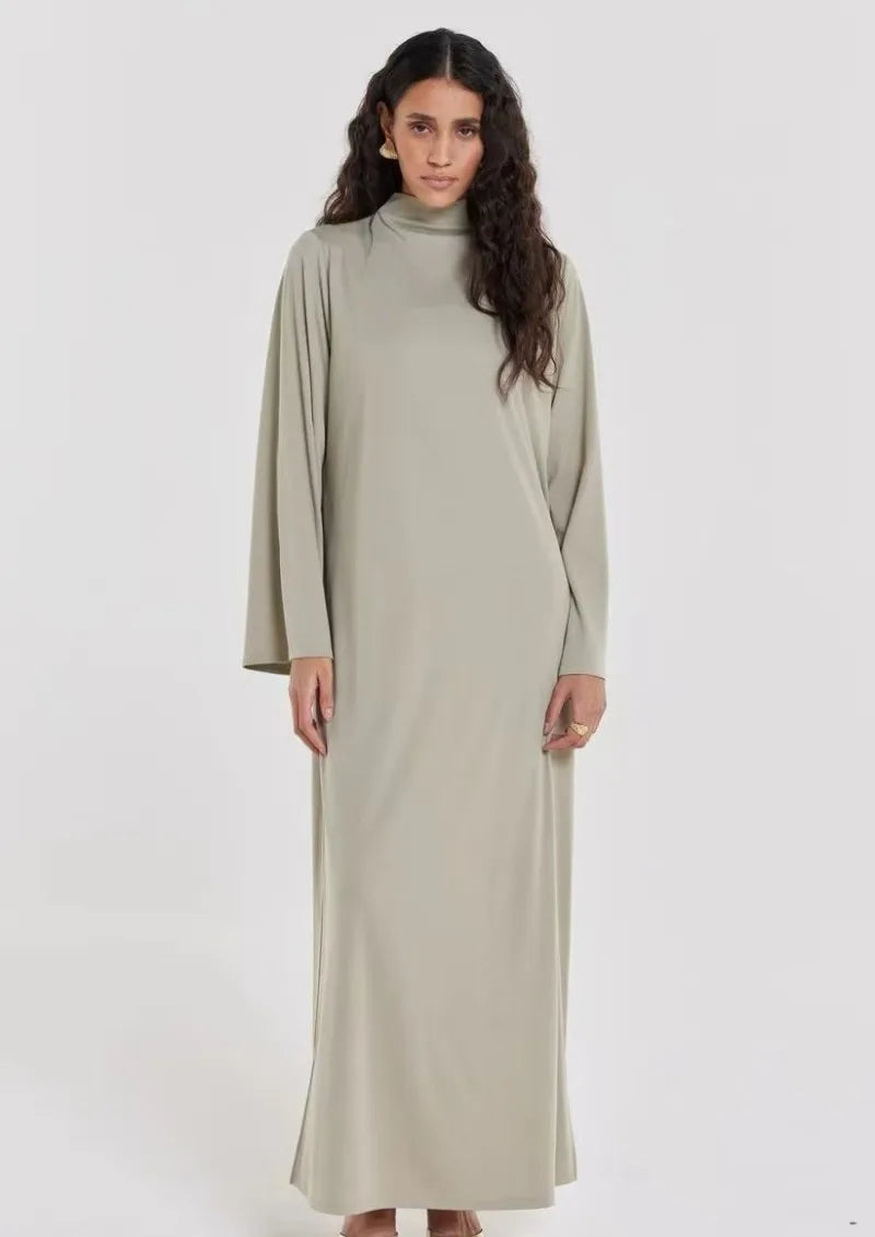 Vestido Largo Abaya Mujer Estilo Árabe Kaftan Holgado
