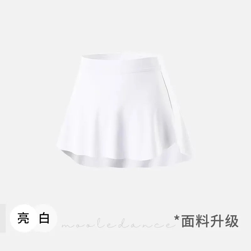 Ballet Skirt Women Adult Dance Skirt Dress Ballet Tutu Ballerina Dancewear Curved Hem Half-Length Skirt