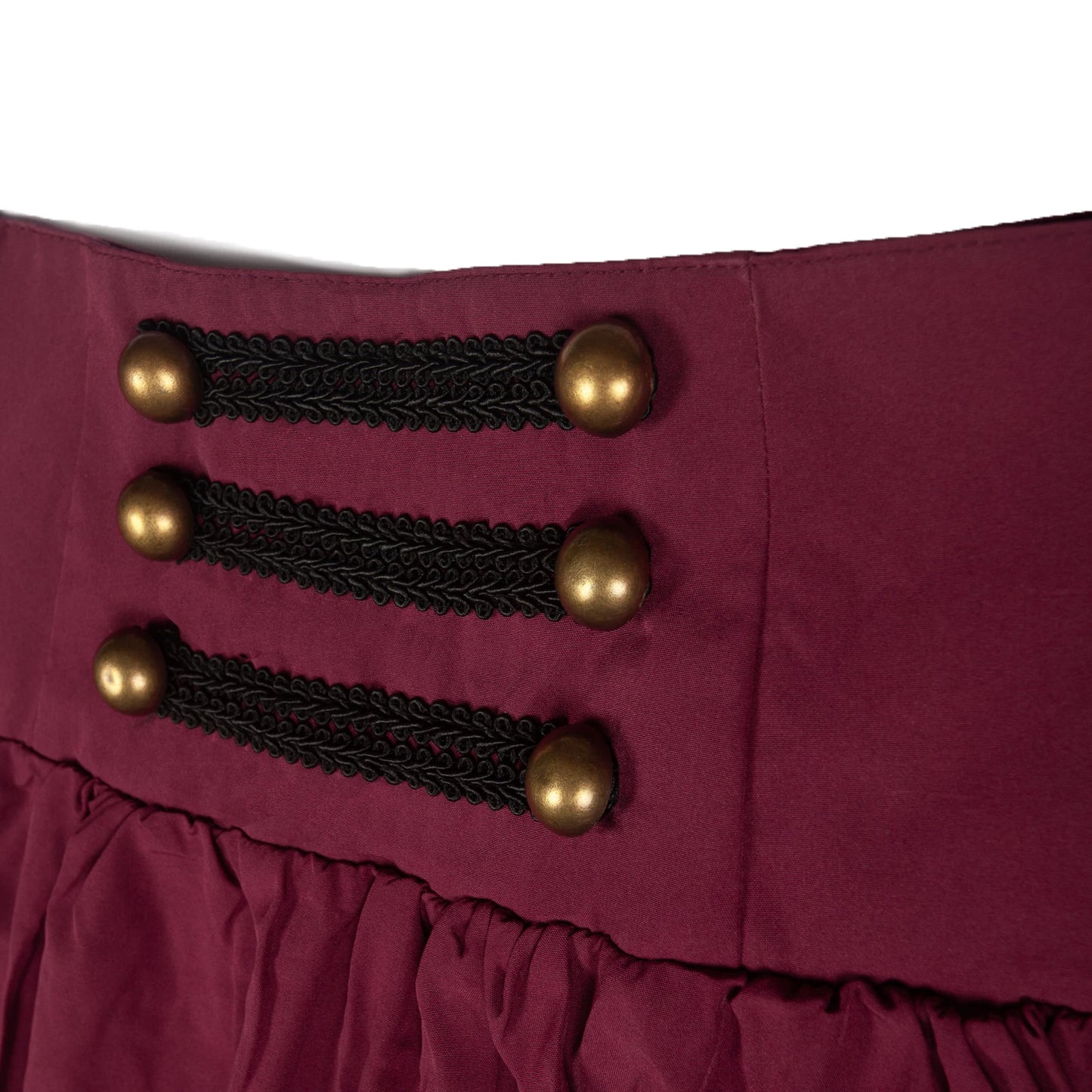 Victorian Maxi Skirt - High Waist Pleated Gothic