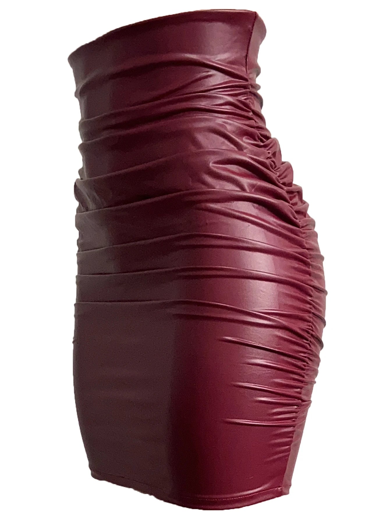 Minifalda Cuero PU Ajustada - Cintura Alta Sexy