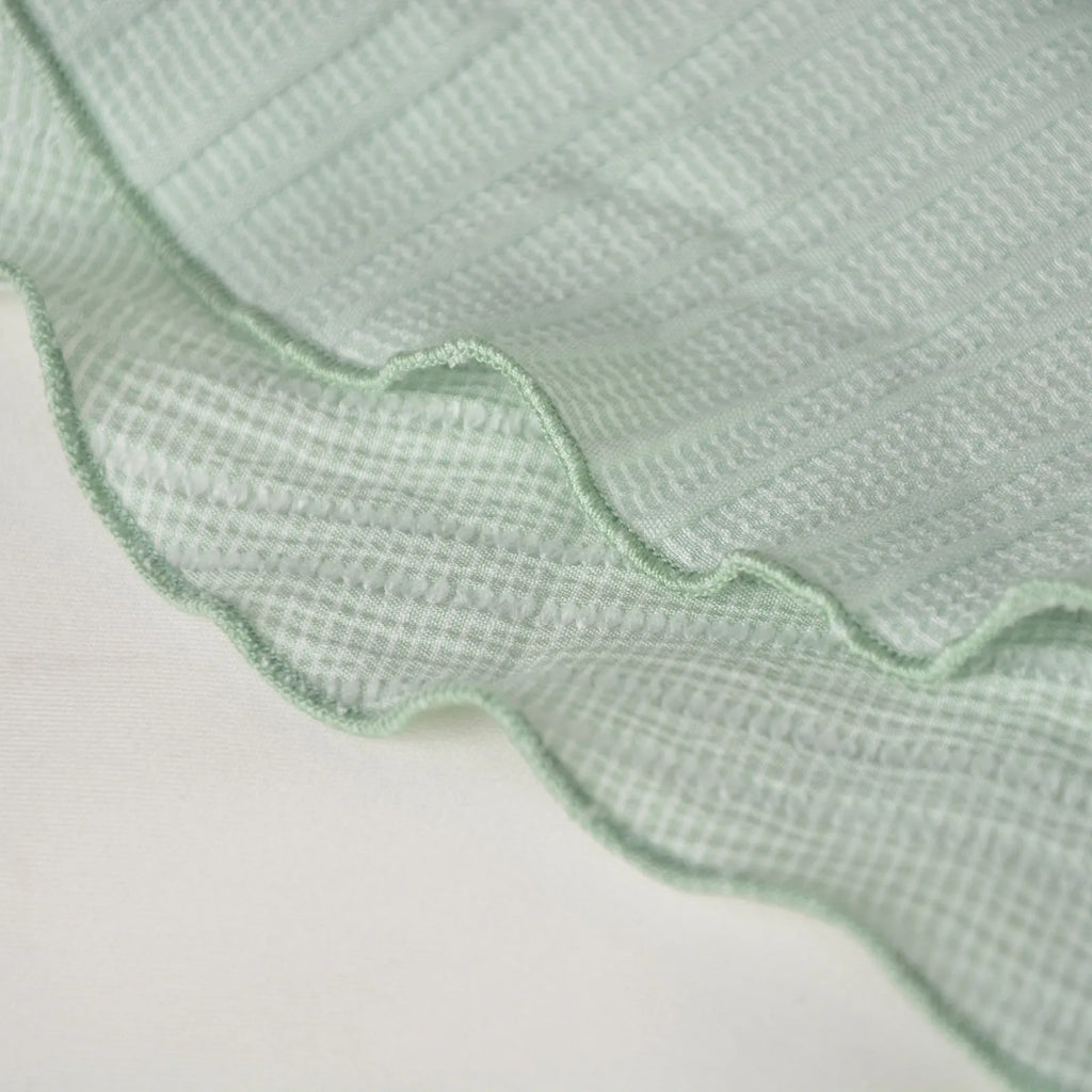 Minifalda Volantes Tiro Alto Irregular Color Sólido Mujer