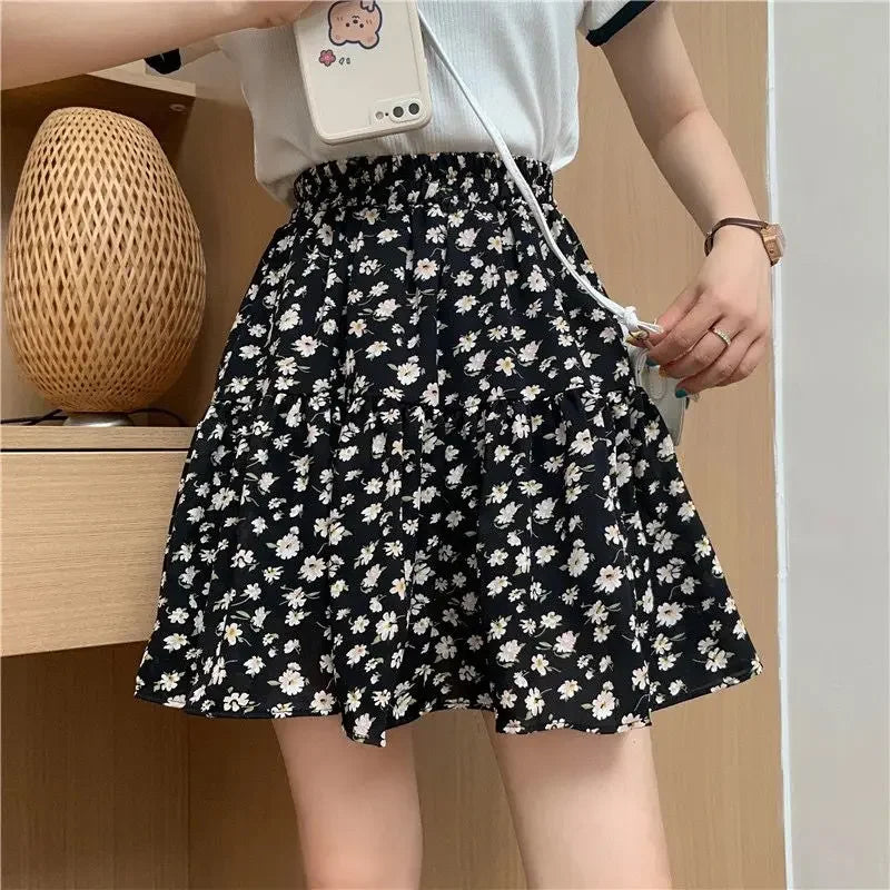 PU Leather Mini Skirt - High Waist Hip Wrap