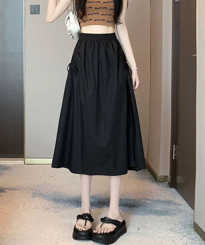 Drawstring Cargo Skirt - Stylish Elegant