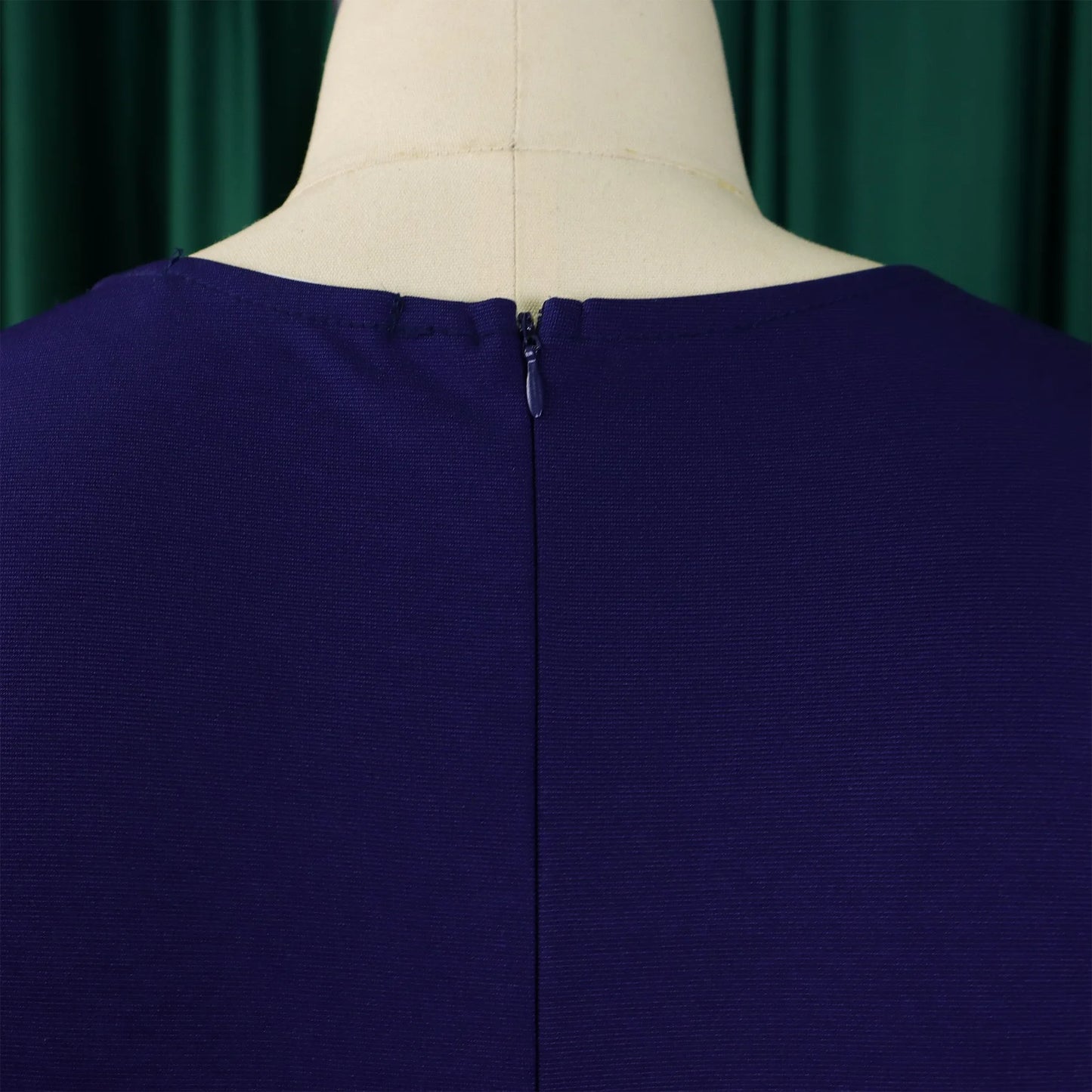 Office Dress - V Neck Belt Pleated Midi