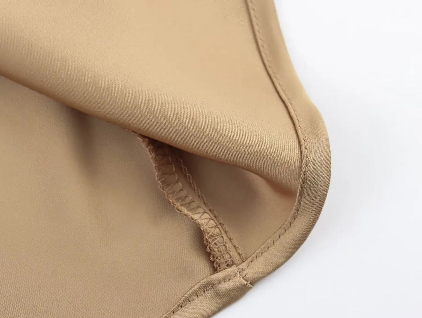 Satin Midi Skirt - High Waist