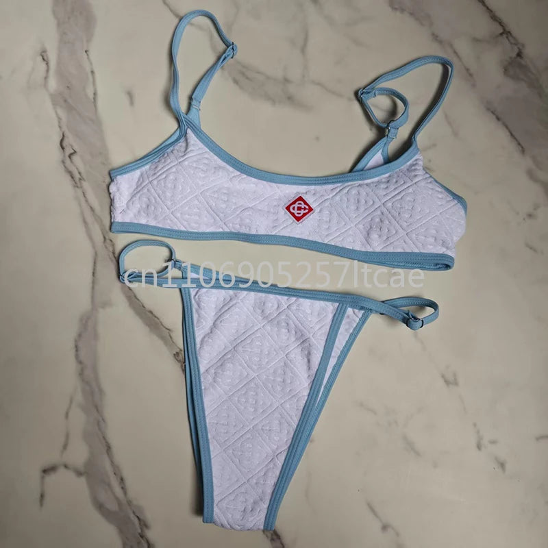 Fashion Design Scarf Swimsuits Designer Brand Women's Beachwear Scarf Bikini Sets