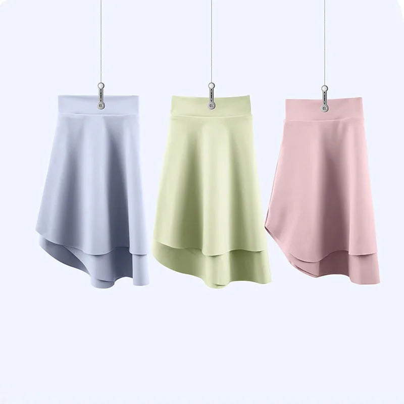Ballet Skirt Women Adult Dance Skirt Dress Ballet Tutu Ballerina Dancewear Curved Hem Half-Length Skirt