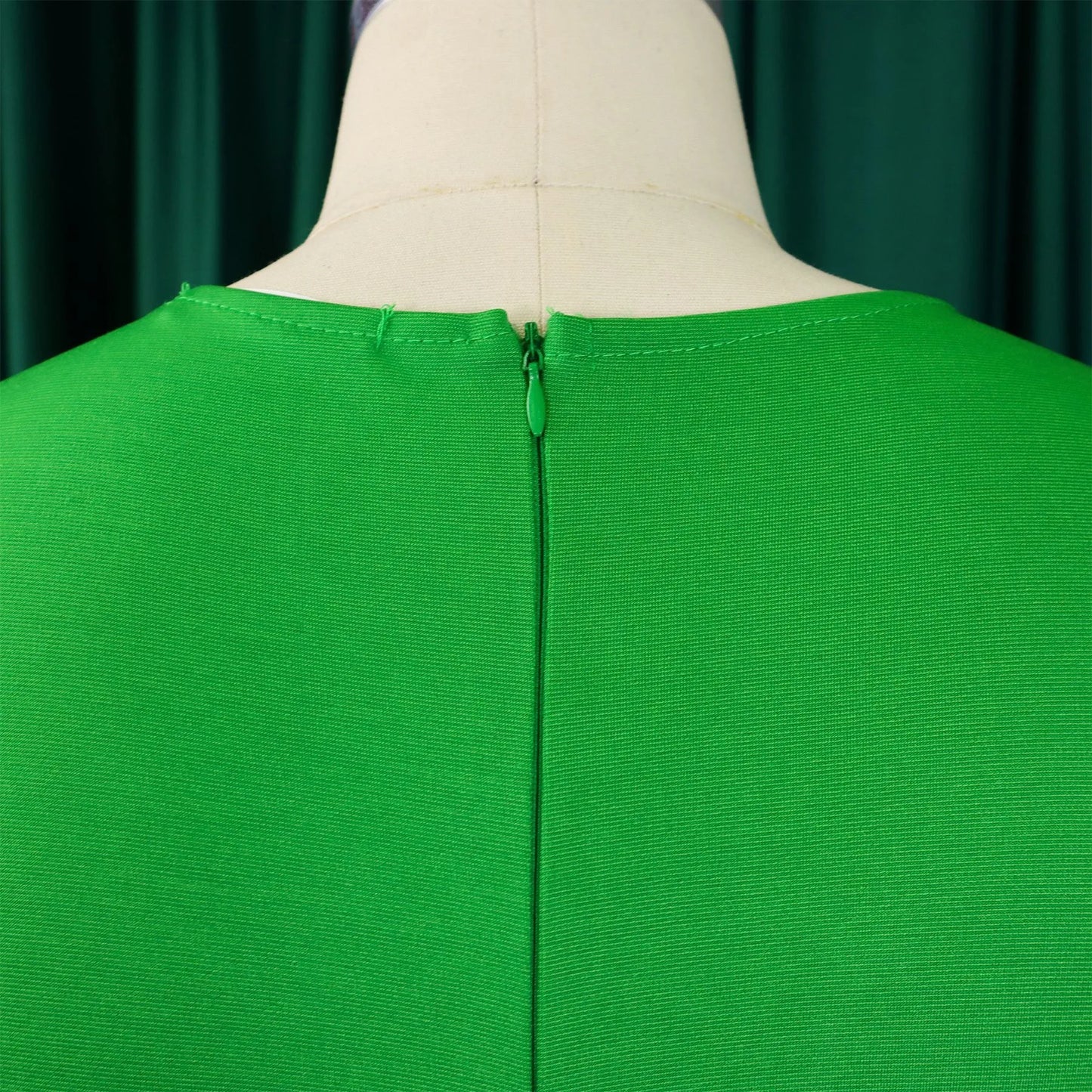 Office Dress - V Neck Belt Pleated Midi